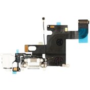 Resim iPhone 6 Uyumlu Kulaklık Soketli Şarj Soketli Film Beyaz 