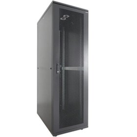 Resim 42u 600x1000mm 19'' Dikili Tip Server Rack Kabinet Siyah 2 Yıl Üretici Garantili 