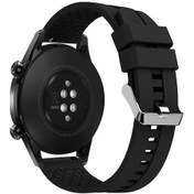 Resim 20mm 22mm Silikon Bant Samsung Galaxy Uyumlu İzle 4 5 Pro/klasik/aktif 2 46/42/40/44 1 Black 20mm Watch Band 