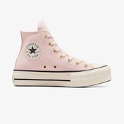 Resim Converse Chuck Taylor All Star Lift Kadın Pembe Süet Platform Sneaker A13823c Pembe 
