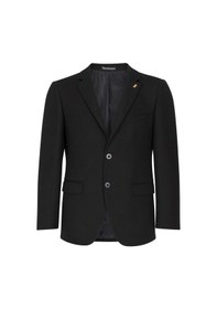 Resim Plus Scorpion Çift Yırtmaçlı Likrasız Dokulu Kumaş Slim Fit Erkek Blazer Ceket Modern Ve Dayanıklı Mat Siyah 