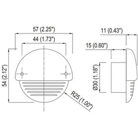 Resim Merdiven Lambası Kromaj 24v V Led Mavi 