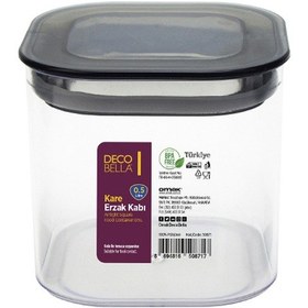 Resim Sızdırmaz Kapaklı Vakumlu Kare Erzak Saklama Kabı Seti 3'lü 0.5 L Çok Renkli 