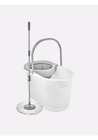 Resim Tekerlekli Ultra Mop Temizlik Seti- 19 Lt Geniş Hazne & 360 Döner Başlıklı Paslanmaz Çelik Saplı 
