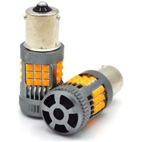 Resim Oto Led Sinyal Ampulü 144 Led Turuncu Tak Kullan Ürün 