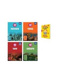 Resim Tyt 40 Seans Matematik Türkçe Tarih Ve Coğrafya 4lü Set 
