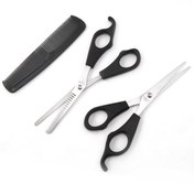 Resim Skygo Kuaför Seti Saç Kesme İnceltme Makası Tarak Hediye 3lü Set 