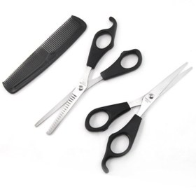 Resim Skygo Kuaför Seti Saç Kesme İnceltme Makası Tarak Hediye 3lü Set 