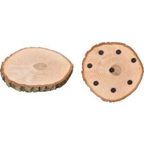 Resim Daders Home Ağaç Ahşap Tencere Çaydanlık Alltlığı Çap 14-16 cm 