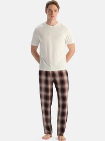 Resim Multicolor Ekoseli Dokuma Pantolon - Çok Renkli / Multicolor / L 