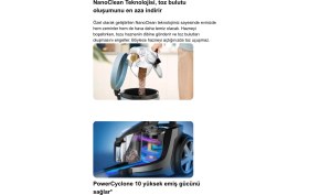 Resim Philips LED Başlıklı Kumandalı Otomatik Sensörlü Marathon Ultimate Yüksek Emiş Güçlü Premium Torbasız Süpürge,turbo Başlıklı Powercyclone 10 Teknolojili 