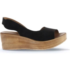 Resim Bueno Shoes Siyah Alf Süet Kadın Dolgu Topuklu Sandalet 01WA4702 01WA4702 