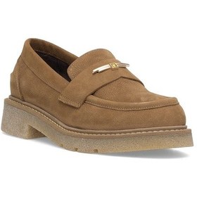 Resim Elit Genevra Kadın Hakiki Nubuk Deri Casual Ayakkabı Taba Taba 