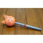 Resim Marsilyan Ahşap Kedili Marakas Tekli Polos:28 