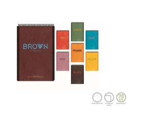 Resim Bloknot Spiralli Not Defteri Sert Kapak New Notes 17x24cm 100 Yaprak Çizgisiz 5635 Karışık 