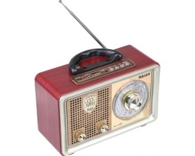 Resim Meier M 110Bt Bluetoothlu Usb Sd Dvs Nostaljik Radyo Fm Am 