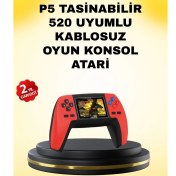 Resim P5 Retro Gamepad 520 Oyunlu Tv ve Elde Oynanabilir Konsol 