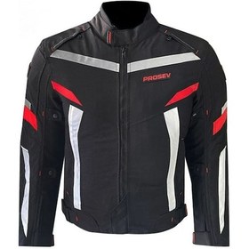 Resim Motosiklet Montu 4 Mevsim Full Koruma Özel Oxford 600-d Kumaş Motor Mont Kırmızı 