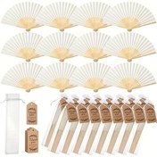 Resim 3/15/30/90 adet/Set, Katlanabilir Elde Taşınabilir İpek Fan Seti, Düğün Hediye Seti, Katlanabilir Fan, Teşekkür Kart Etiketi ve Organza Çanta, DIY Fan, Hatıra Hediyesi, Düğün Masa Dekorasyonu, Düğün Hediyesi, Düğün Kutlaması, Doğum Günü Partisi, Gelin Duşu, Ev Dekorasyonu, Gelin Duşu Dekorasyonu, Düğün Dekorasyonu, Romantik Dekorasyon, Çoklu Ürün Parti Hediye Paketi 