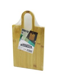 Resim Dikdörtgen 22x38cm Ahşap Bambu Kesim Panosu - Kesme Tahtası Oval Kulplu 4989 Çok Renkli 
