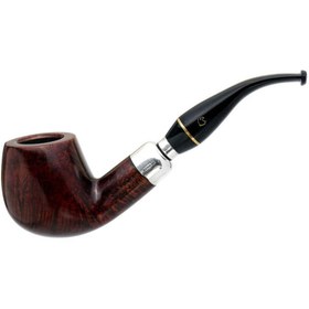 Resim Şahin Silver Club 420 9mm. Filtreli Ebonit Saplı Pipo (243100) 