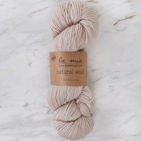 Resim La Mia Natural Wool Bej El Örgü İpi - H2 - 33606 