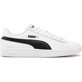 Resim Puma Smash V2 L Beyaz Erkek Sneaker 000000000100325849 Beyaz - Siyah 