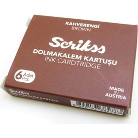 Resim Dolmakalem Kartusu Scrıkss Kahve 6 Lı 