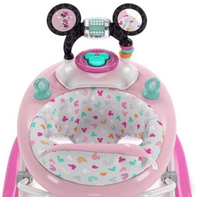 Resim Minnie Mouse Tiny Trek 2'si 1 Arada Yürüteç Katlanabilir Oyuncak İstasyonu 