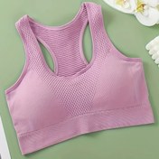 Resim 1 adet Kadınların Sırtı Açık Spor Sütyeni - Nefes Alabilen Esnek Yoga Koşu Yeleği, Ayarlanabilir Askılar, İnce Konforlu Uygunluk ve İç Mekan Dolgulu Sırt, Spor Salonu, Eğitim, Bahar Yaz Sonbahar, Spor Salonu Egzersiz Ekipmanı, Şık Spor Tasarımı, Zarif İç Giyim, Yüksek Kaliteli Malzeme, Esnek Destek 