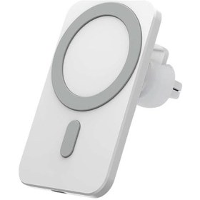 Resim Gadget Galaxy Kablosuz Araç Şarj Cihazı - Magsafe İle Uyumlu Hızlı Şarj Hızına Sahip Manyetik Telefon Montajı BEYAZ 