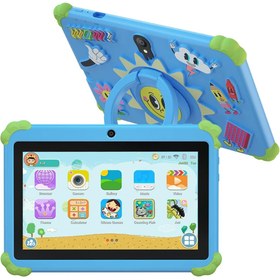 Resim Dynego Çocuk Tableti 7 İnç İps Kameralı Çocuk Oyun Tableti Darbelere Dayanıklı Öğretim Eğitim Android 