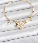 Resim BURCU MODA Anka Kuşu Charmlı Gold Renk Pirinç Kadın Bileklik 