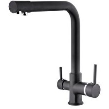 Resim Pemax Water Solutions Arıtma Çıkışlı 3 Yollu L Boru Batarya - Siyah 