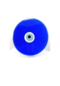 Resim Cam Nazar Boncuğu Deliksiz 25 Cm Ev Dekoru El Yapımı Hediyelik Eş 