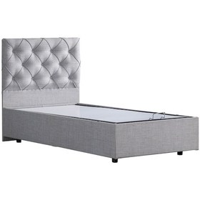 Resim Setaymobilya Baza, Tek Kişilik Eylül Baza + Başlık Seti, Açık Gri 