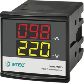Resim Tense DAV-72D Dijital Voltmetre & Ampermetre (50/60 Hz) 