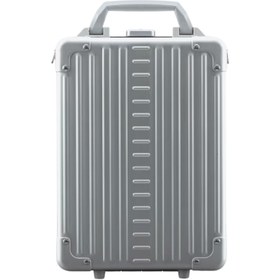 Resim Platin Alüminyum Dikey Evrak Çantası, TSA Kilitli, 25 cm 