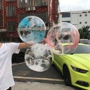 Resim 20 İnç Renkli Tüy Desenli Esnemeyen Bobo Balon - Şeffaf Yeniden Kullanılabilir Doğum Günü, Düğün, Sevgililer Günü, Noel ve Açık Hava Fotoğraf Aksesuarları için Parti Dekorasyonu | Dekoratif Şeffaflık | Yeniden Kullanılabilir Balonlar, Doğum Günü Balonları 