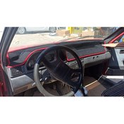 Resim 1983-1997 Modellerine Uygun Fiat Uno Torpido Koruma Halısı Siyah Kenar Renk Siyah 