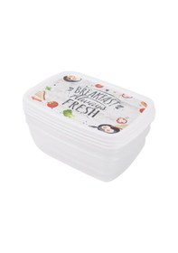 Resim Hobby Life Decobox 3 ' Lü Saklama Kabı 3x1,2 L Beyaz 