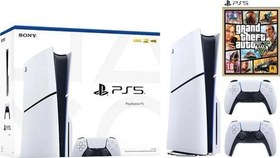 Resim Playstation 5 Slim CD'Lİ + 2.Dualsense + PS5 Gta 5 Oyunu 