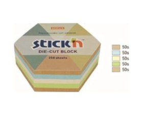 Resim Stickn 61x67 Kraft Altıgen Ypşkn Notblok250y 