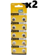 Resim Tianqiu AG3 LR41/392A Alkalin Düğme Pil 10 x 2'li 