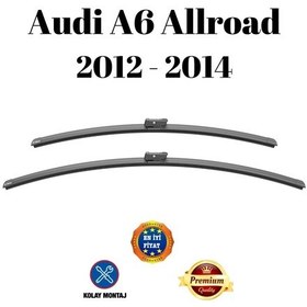 Resim Audi A6 Allroad 2012 2013 2014 Uyumlu Araca Özel Ön Cam Muz Tipi Silecek Süpürgesi Takımı 65/53cm 2li Set Silbak 