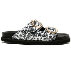 Resim Terlik Kadın Galıa G106360 Genuins Vegan Tile Black Tile Black 