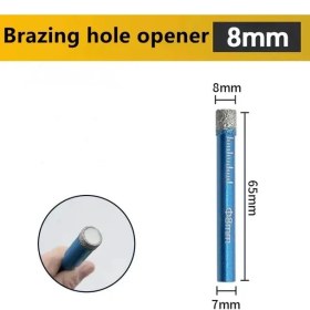 Resim 8mm 6mm 8mm 10MM 12MM 14MM 16MM Elmas Kaplı Matkap Ucu Kiremit Mermer Cam Seramik Delik Testere Matkap Elmas Karot Ucu Yemek Sondaj (Yurt Dışından) 
