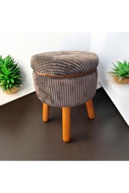 Resim pufftable venüs puf sandık sehpa bir arada yüksek ayak fiskos sehpa ceviz ayak 