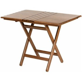 Resim Bahçeme Kaş 60X100 Katlanabilir Ahşap Bahçe Balkon Masası- 