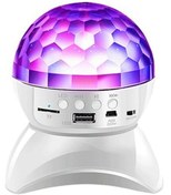 Resim Modaba Disko Topu Led Işıklı Şarjlı Bluetooth Hoparlör Disco Speaker Aux/fm/tf Card 